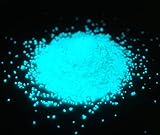 蓄光パウダー 1～2mm 100g 青緑 蓄光塗料 夜光 粉末 高輝度 長時間発光【耐水仕様】【つぶつぶタイプ】