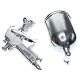 Perfk 噴霧器　エアスプレーガン　塗料カップ　車 家具 修理 塗装用　プロ　ペイントガン　口径 1.5mm　2種選択　高品質 - 重力フィード