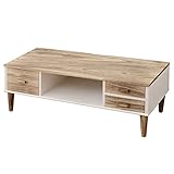 山善(YAMAZEN) 天然木テレビ台 幅100 完成品 ホワイトウォッシュ LTV-100(WW)