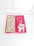 Baby Keepsake - Set of 12 Baby Pacifier with Crystals Key Chain Favors - Pink [並行輸入品]