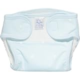 オムツカバー 綿地色 ホシ ブルー 50cm 1枚 ベビー＆キッズ おむつ 布おむつ [並行輸入品]