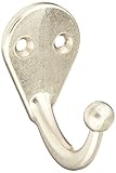 Stanley Hardware CD4025 Single Prong Robe Hook in Satin Nickel [並行輸入品]