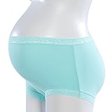 Vogue of Eden Women's Modal Maternity Brief Pregnant Underwear Panties Blue(3pcs)