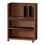 国産 完成品 高さ74cmのマルチワゴン ワルチワゴンNK9 モカ+ウェンジ[幅55cm 奥行30cm] 1290394