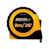 ［Johnson］8mメジャースケール（インチ/メトリック併記）コンベックス巻尺