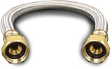 Kissler & Company Inc. 88-4012 Braided Water Heater Connector, 3/4-Inch F by 3/4-Inch F by 12-Inch, 