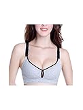 uxcell 授乳ブラジャー マタニティブラ 母乳 妊婦 ノンワイヤー フルカップ 綿 通気性 女性用