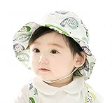 ベビー用ハット 赤ちゃん キャップ ハット キッズ 帽子 女の子 男の子 男女児 紫外線 UVカット 日よけ 日焼け止め (ホワイト)