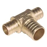 SharkBite UC413LFA 3/4-Inch by 3/4-Inch by 1-Inch PEX Barb Bull Nose Tee Retail Packaging by Sharkbi