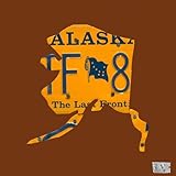 Oopsy Daisy Alaska License Plate Map Chocolate Stretched Canvas Wall Art by Aaron Foster, 14 by 14-I