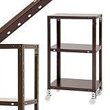 スマートラック NSTRK-224 幅45×奥行30×高さ79.5cm 3段 ブラウン 80㎏/全
