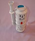 RdExPホワイト21 cm高さトイレ下部Inlet Fillバルブ分割プッシュボタンデュアルフラッシュCistern Syphon