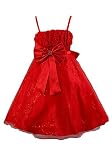 DOOXI 花の花嫁の女の子トップ党王女チュチュドレス3スリング (3, レッド) [並行輸入品]