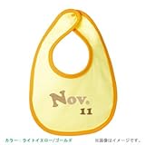 BabyChips November(名入れベビースタイ) FREE ライトイエロー/ゴールド