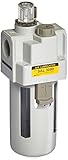PneumaticPlus SAL3000M-N03B Compressed Air Lubricator, 3/8 Pipe Size, NPT-Poly Bowl with Bracket by 