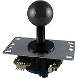 三和電子 基板タイプ 静音 高反発 ジョイスティック レバー ダークグレー JLF-TPRG-8BYT-SK-DH 平鉄板 シャフトカバー付 ガイドプレート 8方向固定