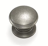Laurey 51706 1 3 / 8インチナンタケット島ノブ、アンティークピューター