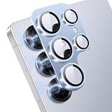 Hinnwer レンズカバー Samsung Galaxy S25 Ultra 適用 カメラフィルム ギャラクシーフ S25 Ultra カメラカバー レンズフィルム 全面保護 カメラレンズ 9H強化ガラス アルミ合金一体製 高透過率 露出オーバー防止 サラサラ 一体感 保護カバー Samsung Galaxy S25 Ultra 対応 1枚セット - ブルー