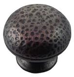 MNG Hardware 12813 1 1/4-Inch Hammered Knob, Oil Rubbed Bronze by MNG Hardware