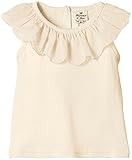 Bijoux & Bee(ビジュー&ビー) カットボイルのフリル衿タンクトップ<日本製> アイボリー M(70-80cm)