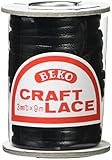 クラフト社 かがり用レース クラフトレース 小巻 3mm 黒 3523-03