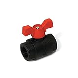 red-whiteバルブ1rw5071ppポリプロピレンボールバルブねじ付き、1 "