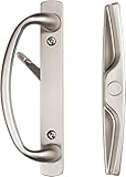 ロックウェル「euro-charlotte」スライドドアハンドルセットin Brushed Nickel Finish Fits up to 1 – 3 / 4インチ厚ドアwith 3 – 15 / 