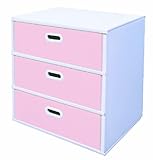 マツダ紙工業 オリジナルチェスト(3段・ピンク) 9001000031