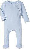 GiggleサイドスナップFootie、ブルーヘザー、0 – 3ヶ月