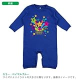 BabyChips STARBOX(名入れ長袖ベビーロンパース) 80 ロイヤルブルー
