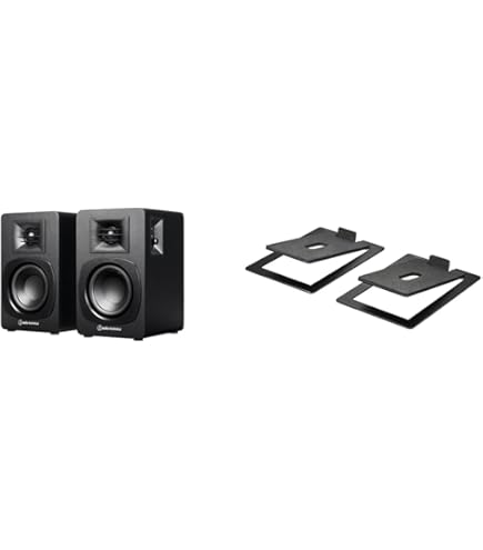audio-technicaスピーカーAT-SP93 Amazon | オーディオテクニカ デスクトップスピーカー ブラック AT