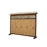 屋根付垣（竹垣フェンス）　横型　幅5.5尺　W165cm×H126cm