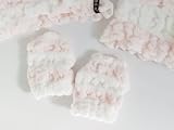 BABY Sherbets Border Mitten ・ベビーシャーベットボーダータオルミトン (無撚糸) (Swimmer Boder)