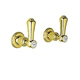 Rohl u.3750lsp-ib-2 Georgian Era磁器、Inca真鍮1 / 2 "隠れた壁バルブのペア