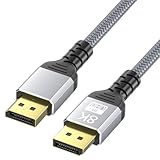 DPケーブル DisplayPort ケ ーブル HDR 高耐久性 DP1.4規格 8K60Hz 3D DP to DP 最大32.4Gbpsハイスピード 音声信号も伝送 金メッキ 耐久ナイロン編みケーブル 互換ノートパソコン ハイスピード/パソコン 2m