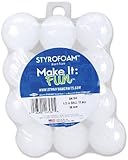 発泡スチロール ボール 1-1/2"12/Pkg-ホワイト