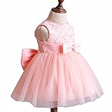 giminuoベビー ドレス 結婚式 フォーマル 女の子 ワンピース ヘアバンド 付き 赤ちゃん お宮参り 出産祝い (12，6-12ヶ月, ライトピンク)