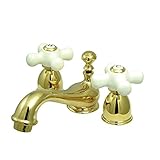 Elements of Design ES3952PX Chicago 2-Handle 4 to 8 Mini Widespread Lavatory Faucet with Brass Pop-u