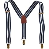 OSHKOSH(オシュコシュ) ストライプサスペンダー ネイビー 小物ジュエリー・ヘアーアクセサリー One Size【並行輸入】
