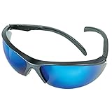 MSA Safety Works 10083070 Essential Adjustable Safety Glasses, Sky Blue Mirror by Safety Works