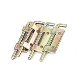 Saimロックスプリングロードメタル固定セキュリティバレルボルトラッチ5.5 CM 4 Pcs LS17030200068
