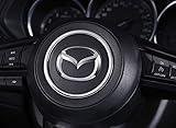 マツダ車用 ステアリング センターリング アテンザ アクセラ デミオ CX-3 CX-5 CX-8 ABS樹脂 シルバー
