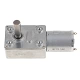 IPOTCH ギアDCモータ　高トルク　電動ギヤードモーター　セルフロック　タービン ウォーム　24mm　DC 6V　 - 40RPM