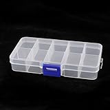uxcell電子部品ケース　13 x 6.5 x 2.3cm (長さ*幅*高さ)　クリアホワイト　プラスチック　33g