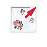 土地家屋調査士用アルミ境界用明示板AT35H貼付タイプ斜矢_10枚入×3セット：【測量用品】：255-0173