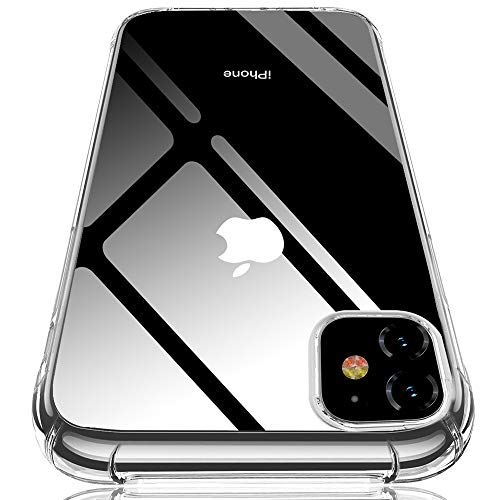 iPhone 11 ケース クリアケース 薄型ケース 透明ケース ソフト TPUケース シリコン 耐衝撃ケース アイフォン11 ケース 防塵 ワイヤレス充電対応 黄変防止 滑り止め おしゃれ 人気 クリスタル・クリア