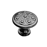 Fenteer 家具　プルノブ　合金　引き出し　ドア　古典的　食器棚　　ビン　キャビネット　快適　黒　全５サイズ - 30mm×20mm