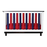 Go Mama Go Wonder Bumpers 2 Piece Crib Bedding Set, Red/Navy Blue by Go Mama Go