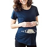 Zhuhaitf 面白いプリントTシャツ Casual Womens Maternity Funny of Pregnancy Baby Designer t shirt for Special