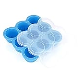 NNROOM ベビーフードコンテナ 離乳食保存容器 ３段９個 シリコントレー フリージング 製氷皿 フタ付き 冷凍 小分け